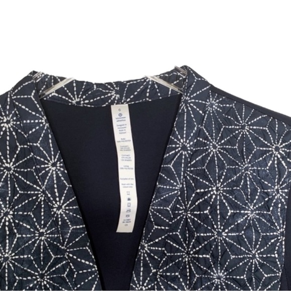 LULULEMON Cardigan and Again Exploded Sashiko Star in Inkwell Ghost/Inkwell 6 - Picture 11 of 12